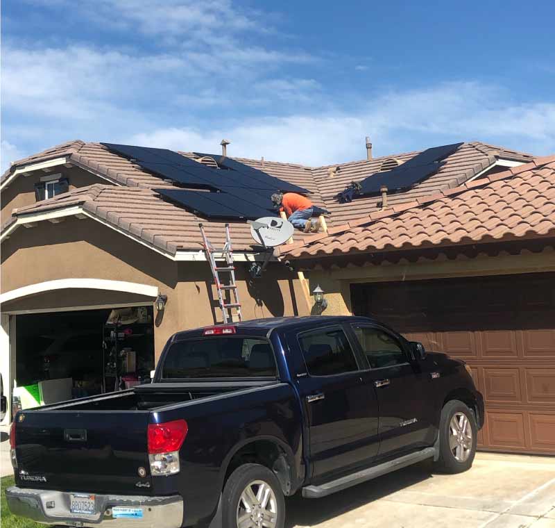 panel solar system installation  in bakersfield california